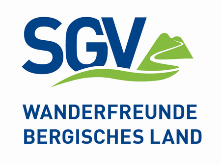 Blau-grünes Logo der Wanderfreunde Bergisches Land.